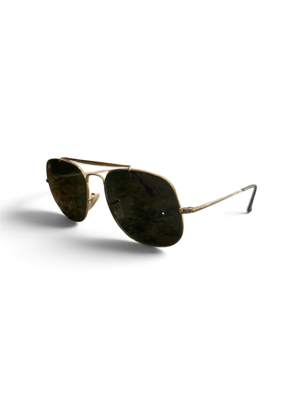 Ray-Ban Gold Frame Green Lens Aviator Sunglasses